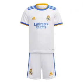 adidas Kids Real Madrid 2021/22 Home Minikit White/Blue