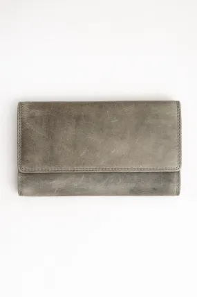 Adrian Klis 105 Ladies Wallet, Olive Green, Leather