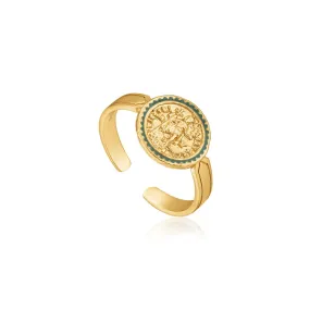 Ania Haie Emperor Adjustable Ring - Gold