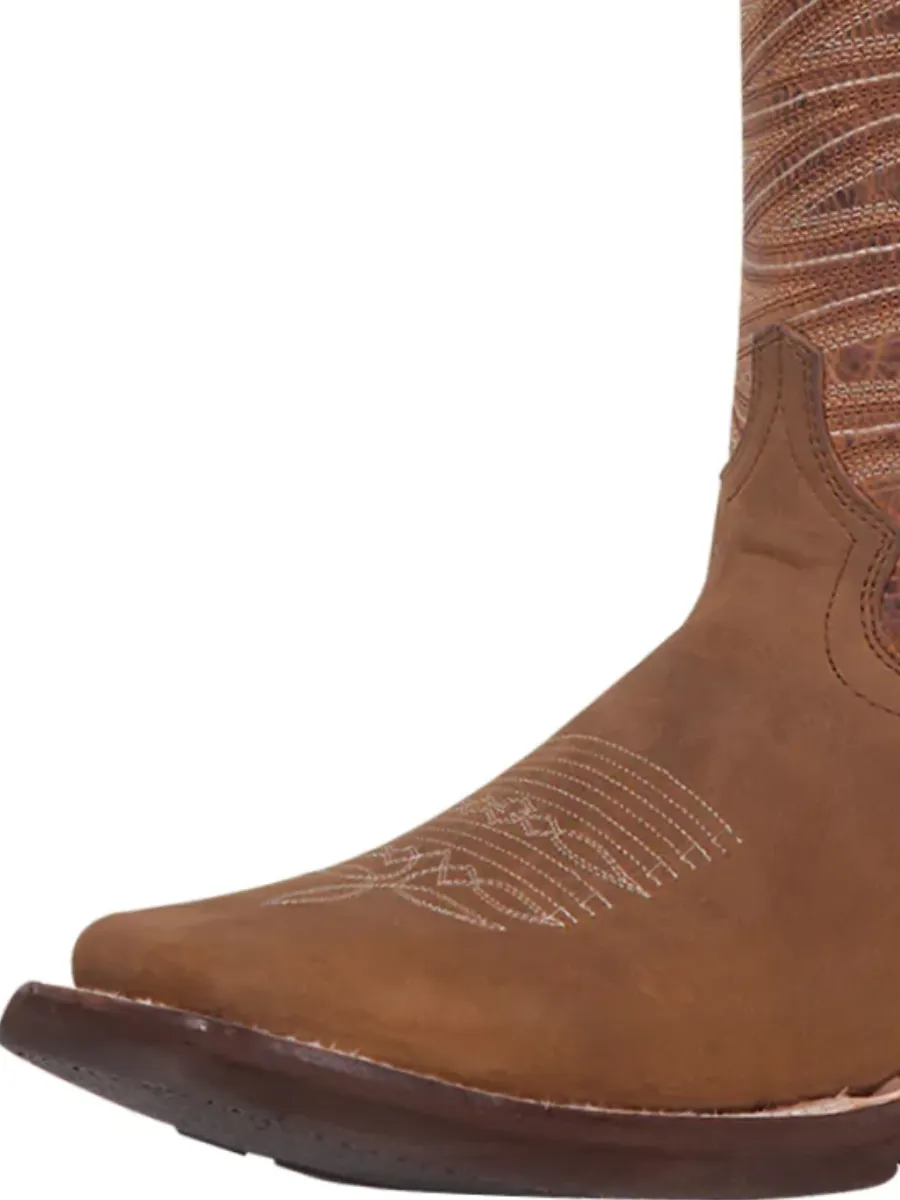 Botas Vaqueras Rodeo Clasicas de Piel Genuina para Hombre 'El General' - ID: 43001