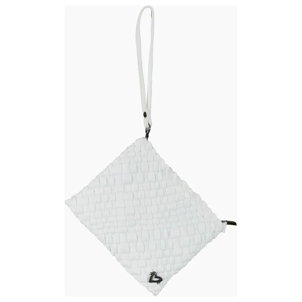 Brandon Small Woven Tote - White