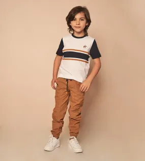 Camiseta Bloques Blanca Para Niño Ref. 249011023