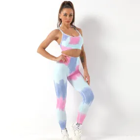 Conjunto deportivo con efecto tie dye