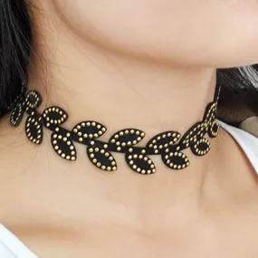 Don't LEAF Me This Way Choker Necklace