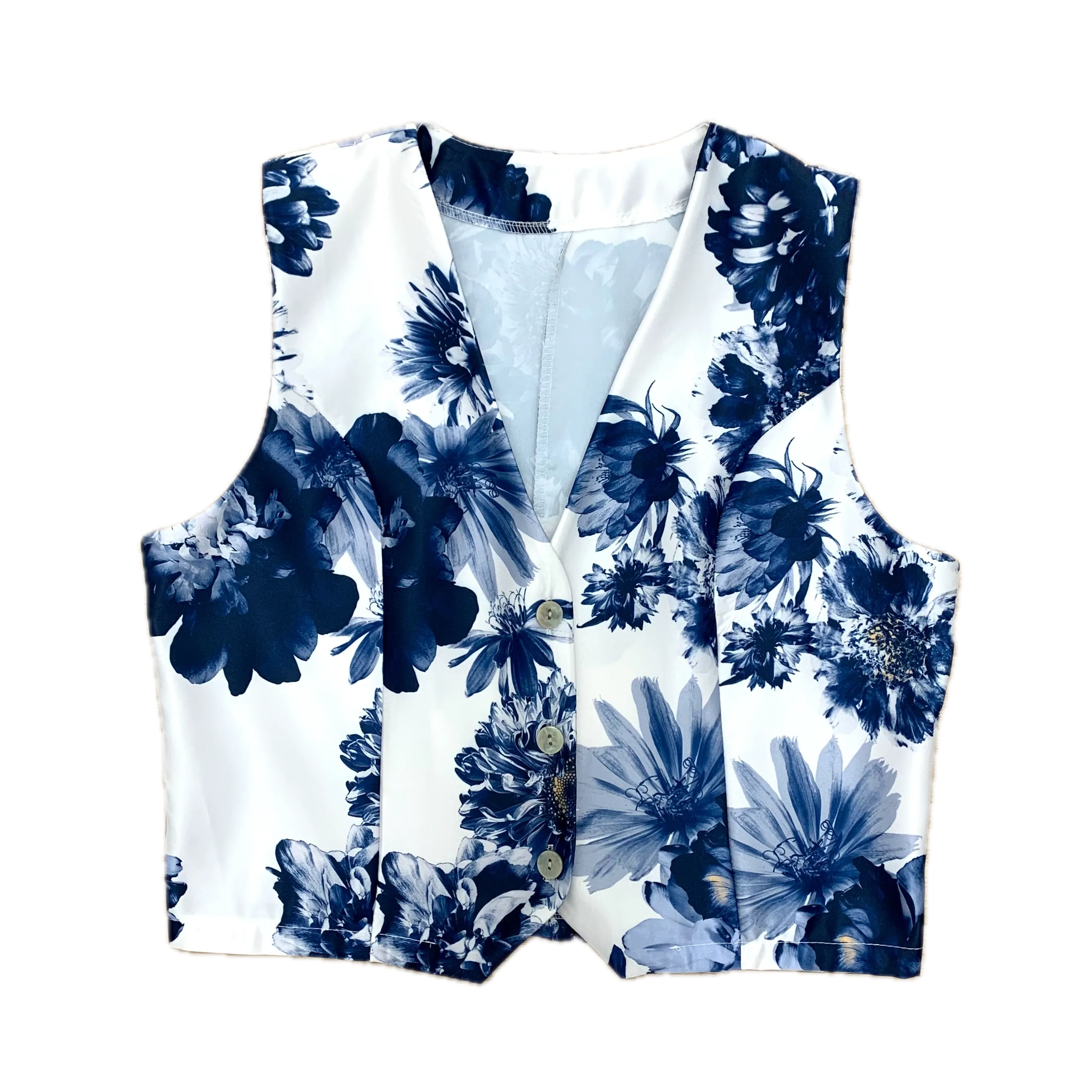 Gilet Donna In Fantasia Floreale