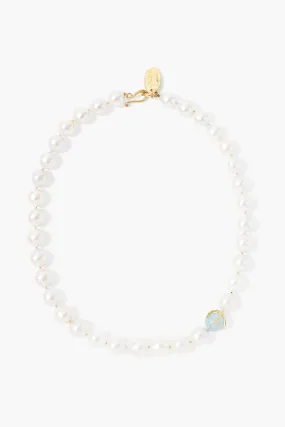 Lark Necklace White Pearl Mix