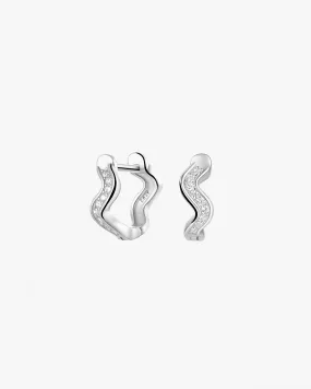 Pendientes Wave Silver