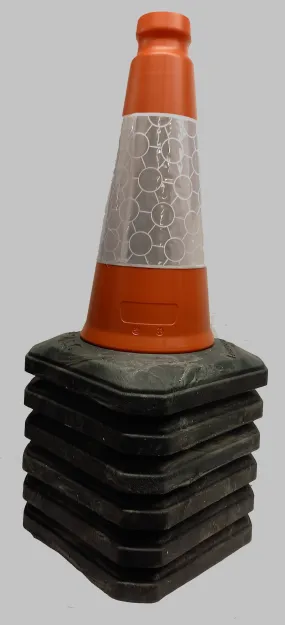 Traffic Road Cone 2 piece 450mm - Set of 6