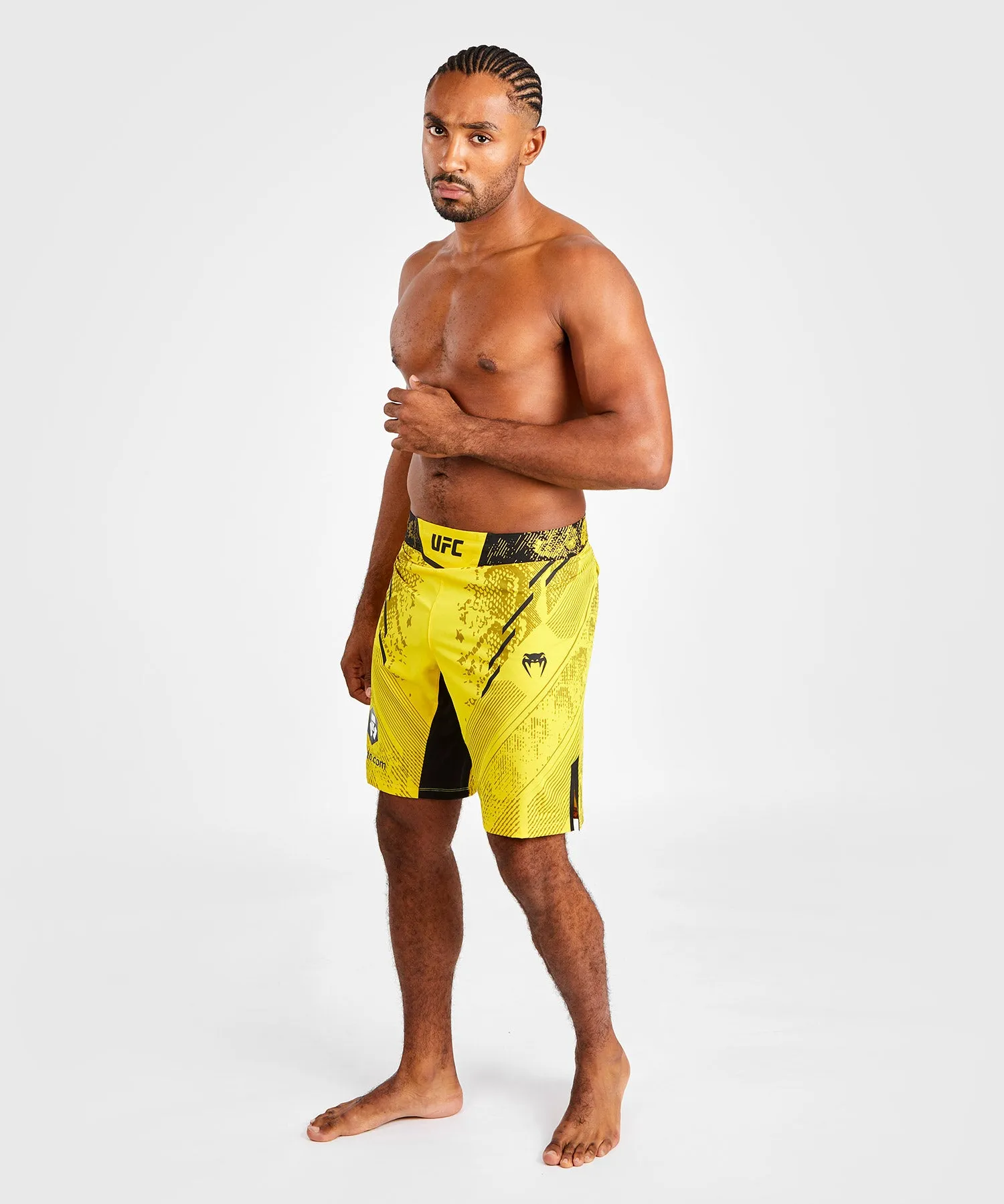 UFC Adrenaline by Venum Authentic Fight Night Men's Fight Short - Long Fit - Yellow